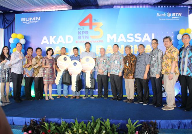 Akad Kredit Massal pada HUT KPR BTN ke 43